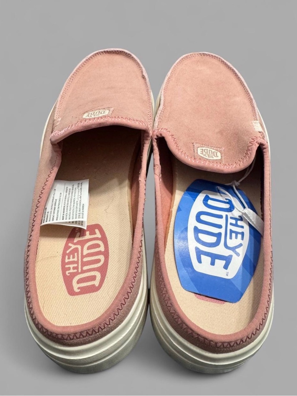 NWT Hey Dude Austin Lift Classic Rosette Platform Mules Size 9